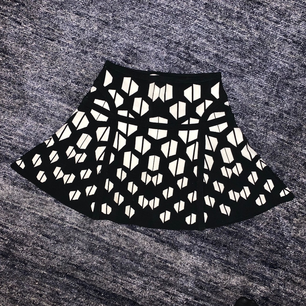 DVF Black and White Skirt